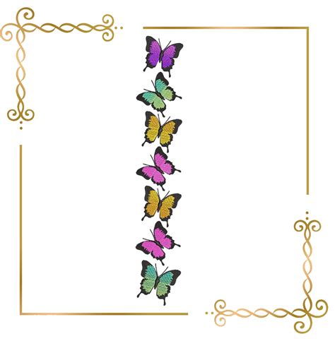 Butterfly Drawing Border