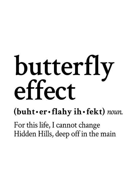 Butterfly Effect Lyrics Meaning