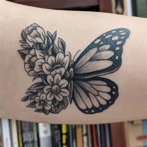 List Of Butterfly Flower Tattoo Designs Free 2023