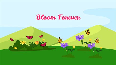 Butterfly Garden Template