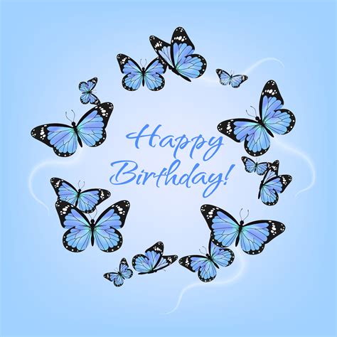 butterfly happy birthday free clip art