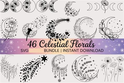Download butterfly-celestial-floral-bundle SVG