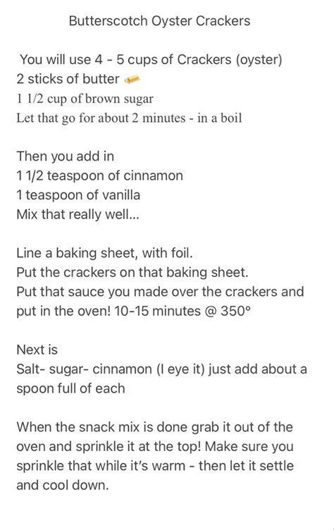 Butterscotch Oyster Crackers