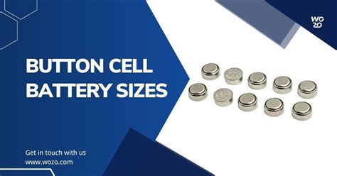 button cell batteries sizes