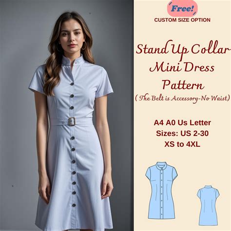 Button Down Back Dress Pattern