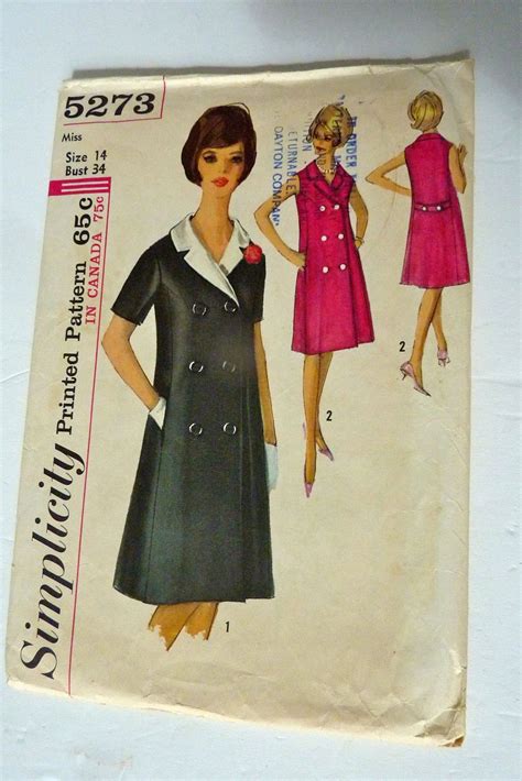 Button Down Coat Dress Pattern