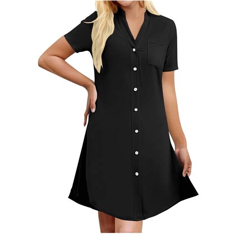 Button Down Sleep Dress