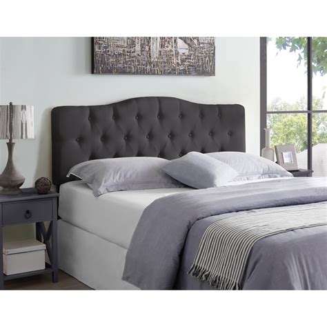 Button Gray Headboard