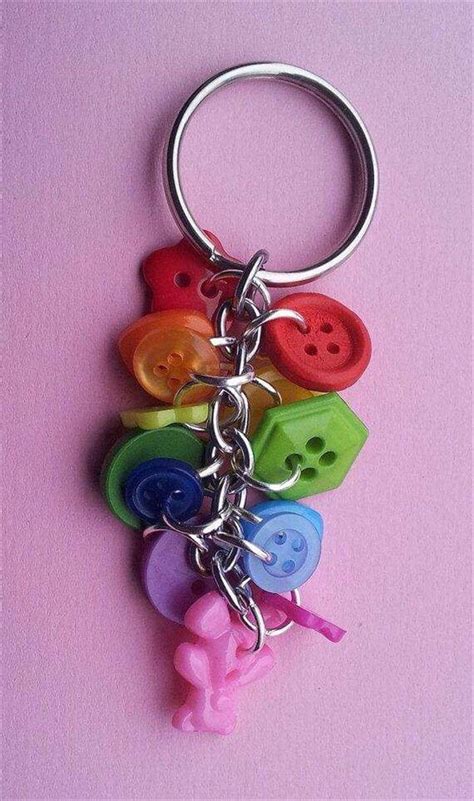 Button Keychain Diy