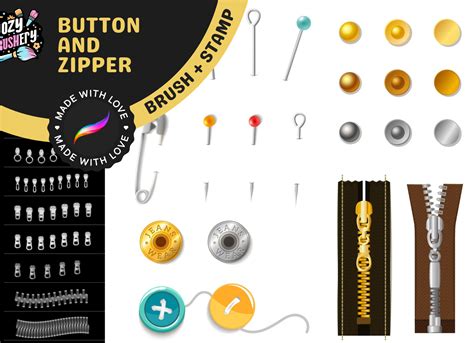 Button Or Zipper For Example