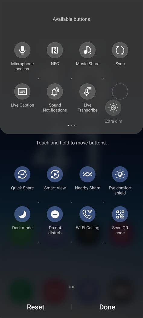 Button Settings Samsung