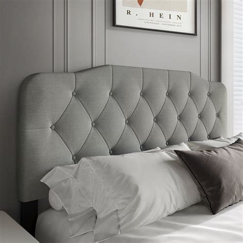 Button Tufted Linen Headboard