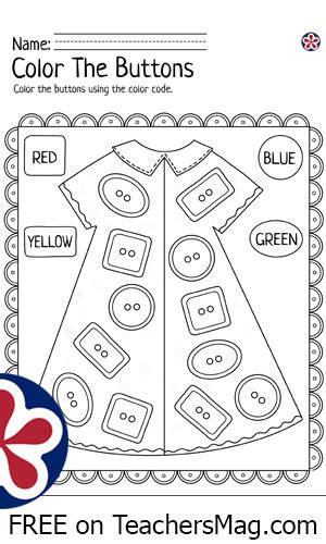 Button Up Math Worksheet