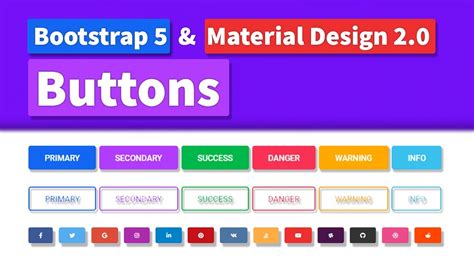 buttons in bootstrap 5