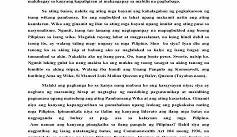 Talumpati para Sa Buwan NG Wika | PDF