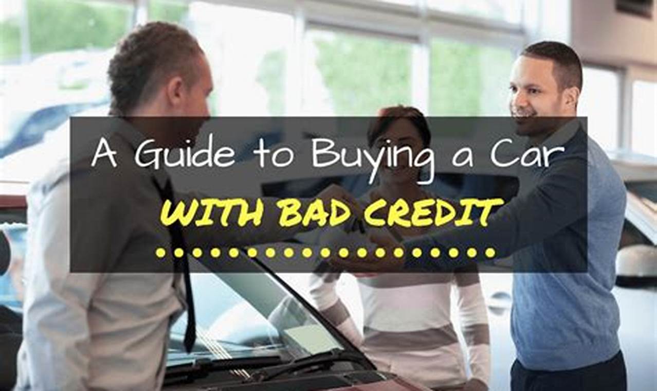 buy a car with bad credit