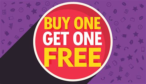Buy One Get One Free Vinyl Display Banner with Grommets, 2