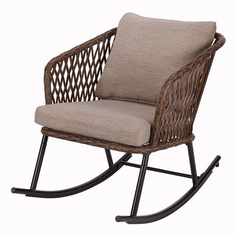 Sundale Outdoor Wicker Rocking Chair Rattan Outdoor Patio Yard