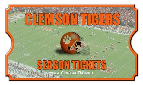 buy clemson season football tickets