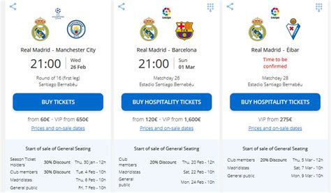 buy real madrid v barcelona tickets