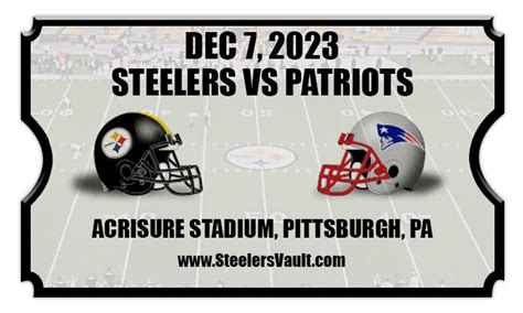 buy steelers tickets vs patriots