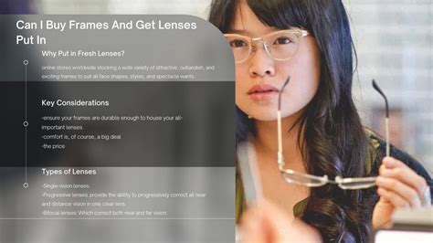 Buying Frames And Lenses Separately