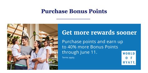 buying hyatt points with 40% bonus
