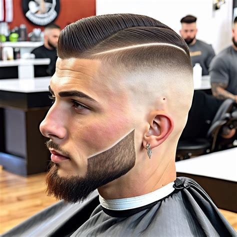buzz cut mullet fade