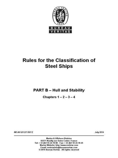 bv rules for steel ships