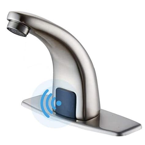Bwe Automatic Sensor Touchless Bathroom Sink Faucet With Deck Plate
