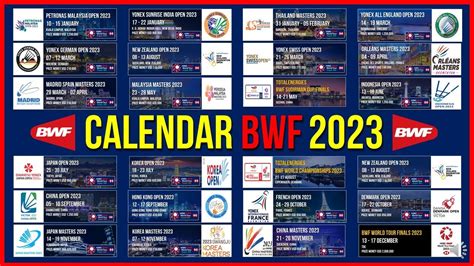 bwf championship 2023 schedule