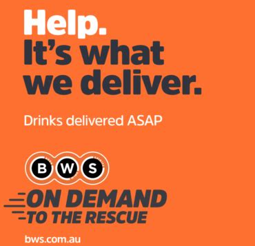 bws home delivery melbourne