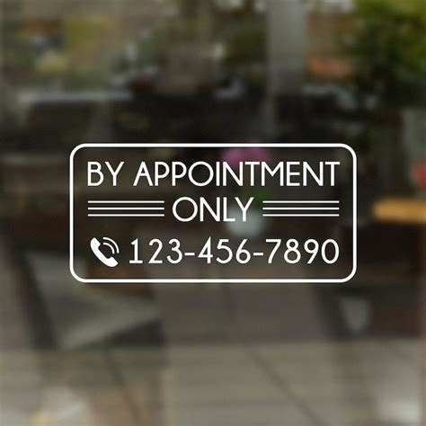 by appointment only 4