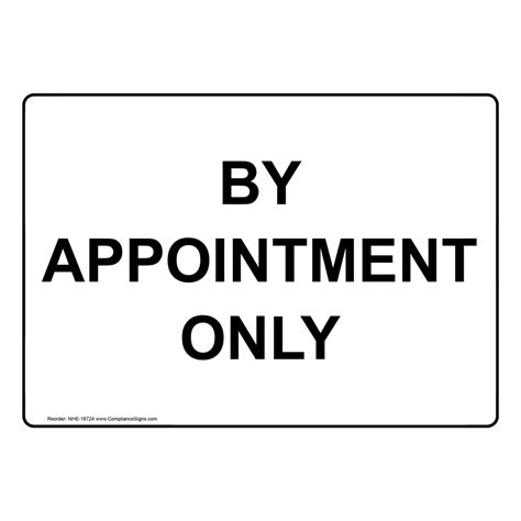 by appointment only 5