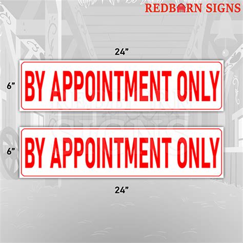 by appointment only 6