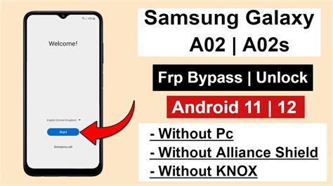 Samsung A02s (SMA025F) Android 11 FRP Bypass/Google Account Lock