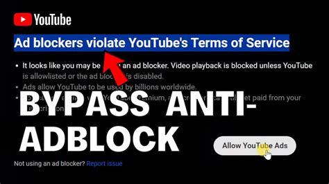 How to BYPASS YouTube Anti Ad Block Detection YouTube