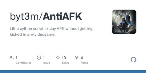 byt3m/AntiAFK: Little python script to stay AFK without  - GitHub