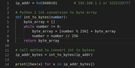 byte array data type in python