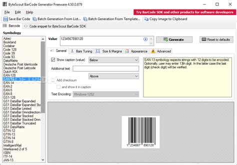 bytescout barcode generator download