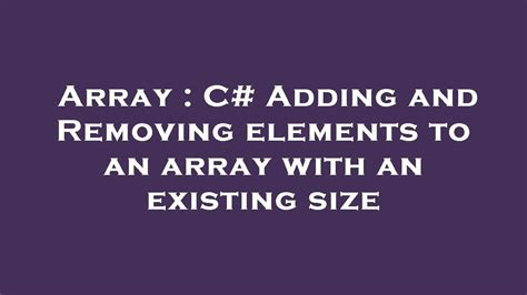 c# add array