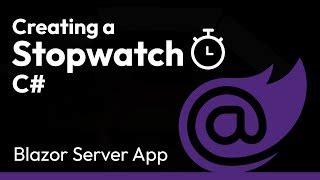 C# Blazor Stopwatch