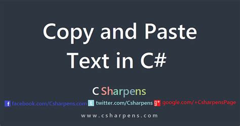C# Clipboard File Copy Paste