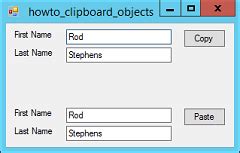 C# Clipboard List Of Objects