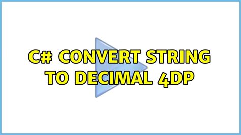C# Convert Decimal To Fraction String