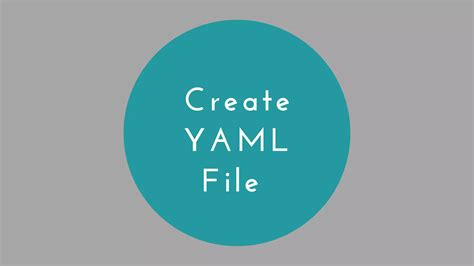 C# Create Yaml File