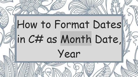 c# date format short month name