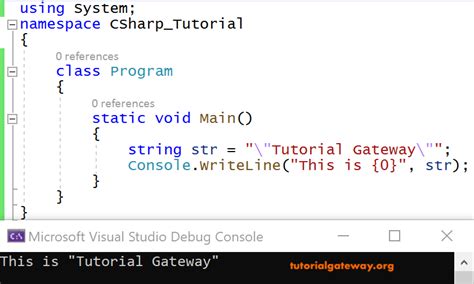 C# Define String On Multiple Lines