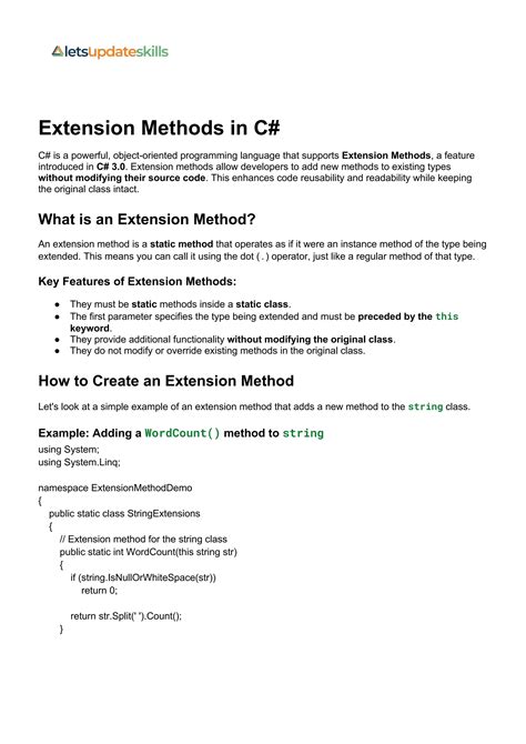 C# Extension Class Add Property