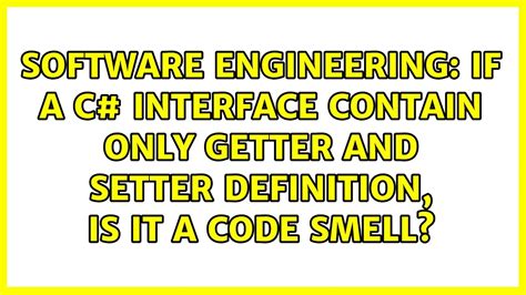 C# Interface Code Smell